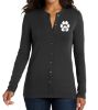 Picture of Women's Pawprint Embroidered Button Cardigan